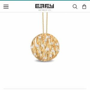 Effy D’Oro 14K Yellow Gold Diamond Pendant